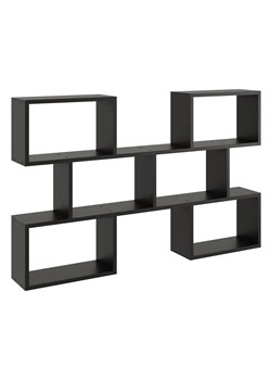Czarna minimalistyczna półka wisząca - Lana ze sklepu Edinos.pl w kategorii Półki - zdjęcie 172343979