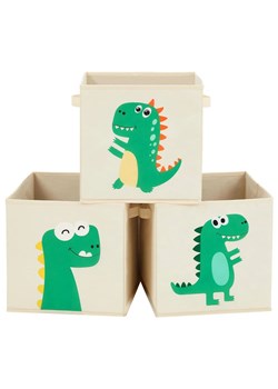 Komplet 3 składanych organizerów z dinozaurami - Diki ze sklepu Edinos.pl w kategorii Kosze i pudełka na zabawki - zdjęcie 172344167