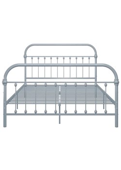 Szare industrialne łóżko metalowe 120x200 cm - Asal ze sklepu Edinos.pl w kategorii Łóżka i materace - zdjęcie 172344219