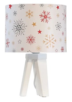 Lampka stołowa świąteczna płatki śniegu - S287-Figla ze sklepu Edinos.pl w kategorii Lampy dziecięce - zdjęcie 172344286