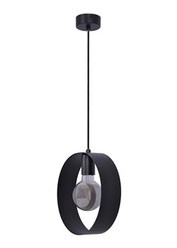 Czarna industrialna lampa wisząca okrąg - S900-Fox ze sklepu Edinos.pl w kategorii Lampy wiszące - zdjęcie 172344378