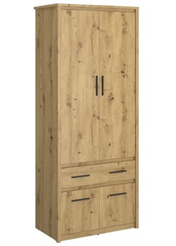 Szafa Na Ubrania Z Szufladą Dąb Artisan 70 Cm T0-W05 ze sklepu Edinos.pl w kategorii Szafy - zdjęcie 172344515