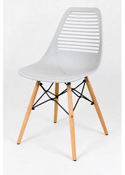 Skandynawskie krzesło Nimmi - jasnoszare ze sklepu Edinos.pl w kategorii Krzesła - zdjęcie 172345309