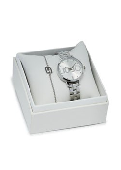 Liu Jo Zestaw zegarek i bransoletka Couple Plus TLJ2036 Srebrny ze sklepu MODIVO w kategorii Zegarki - zdjęcie 172345797