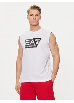 EA7 Emporio Armani T-Shirt 3DPT80 PJ02Z 1100 Biały Regular Fit ze sklepu MODIVO w kategorii T-shirty męskie - zdjęcie 172345839