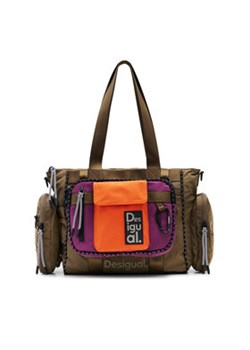 Desigual Torebka 24SAXY16 Khaki ze sklepu MODIVO w kategorii Torby Shopper bag - zdjęcie 172345858