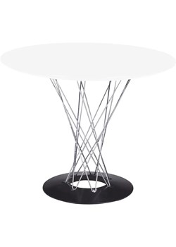 Okrągły stół designerski Arrao - biały ze sklepu Edinos.pl w kategorii Stoły - zdjęcie 172347917