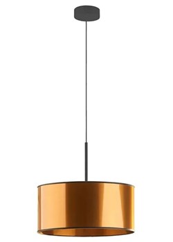 Miedziany żyrandol z okrągłym abażurem 30 cm - EX871-Sintrev ze sklepu Edinos.pl w kategorii Lampy wiszące - zdjęcie 172347936
