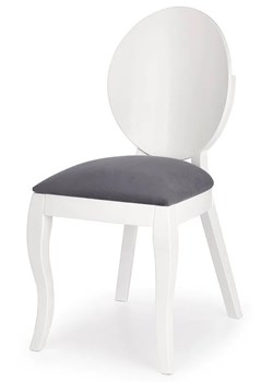 Skandynawskie krzesło typu ludwik Lavon - białe ze sklepu Edinos.pl w kategorii Krzesła - zdjęcie 172348037