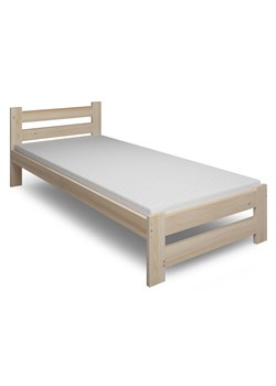 Drewniane łóżko jednoosobowe 90x200 - Zinos ze sklepu Edinos.pl w kategorii Łóżka i materace - zdjęcie 172348418