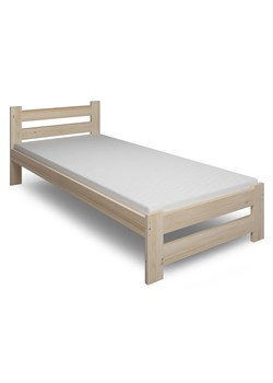 Drewniane Łóżko Jednoosobowe Z Materacem 90X200 W3-G39 ze sklepu Edinos.pl w kategorii Łóżka i materace - zdjęcie 172348418
