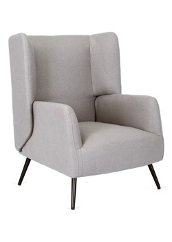 Szary fotel uszak w stylu industrialnym - Benfi ze sklepu Edinos.pl w kategorii Fotele - zdjęcie 172348996