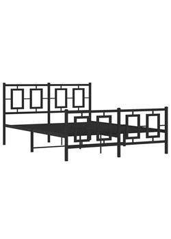 Czarne metalowe łóżko loftowe 120x200cm - Maneo ze sklepu Edinos.pl w kategorii Łóżka i materace - zdjęcie 172349336