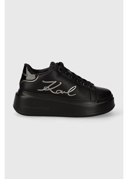 Karl Lagerfeld sneakersy skórzane ANAKAPRI kolor czarny KL63510A ze sklepu ANSWEAR.com w kategorii Buty sportowe damskie - zdjęcie 172351456