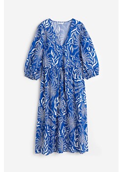 H & M - Sukienka z baloniastym rękawem - Niebieski ze sklepu H&M w kategorii Sukienki - zdjęcie 172351496