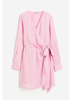 H & M - Kopertowa sukienka - Różowy ze sklepu H&M w kategorii Sukienki - zdjęcie 172351585