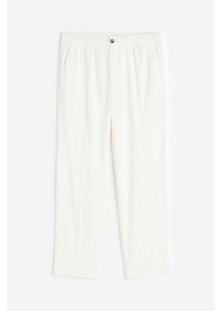 H & M - Spodnie z lnem Regular Fit - Biały ze sklepu H&M w kategorii Spodnie męskie - zdjęcie 172351619