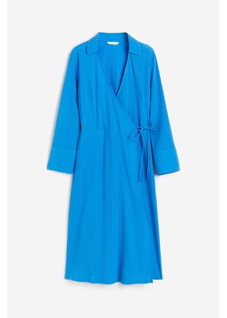 H & M - Kopertowa szmizjerka - Niebieski ze sklepu H&M w kategorii Sukienki - zdjęcie 172351628