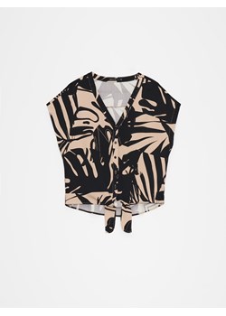 Mohito - Wiskozowa bluzka - beżowy ze sklepu Mohito w kategorii Bluzki damskie - zdjęcie 172352659