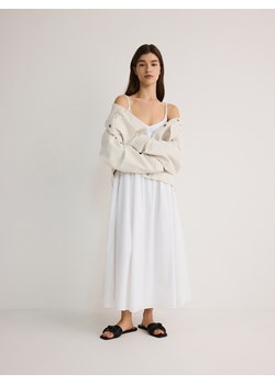 Reserved - Bawełniana sukienka maxi - złamana biel ze sklepu Reserved w kategorii Sukienki - zdjęcie 172353178