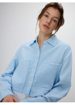 Reserved - Muślinowa koszula - jasnoniebieski ze sklepu Reserved w kategorii Koszule damskie - zdjęcie 172353238