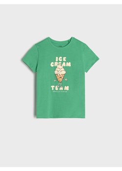 Sinsay - Koszulka z nadrukiem - zielony ze sklepu Sinsay w kategorii T-shirty chłopięce - zdjęcie 172353859
