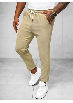 Spodnie męskie chino beżowe OZONEE O/K963SP ze sklepu ozonee.pl w kategorii Spodnie męskie - zdjęcie 172354108