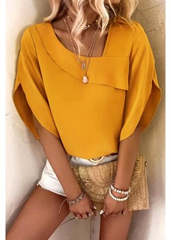 Bluzka SOLERDA YELLOW ze sklepu Ivet Shop w kategorii Bluzki damskie - zdjęcie 172354926
