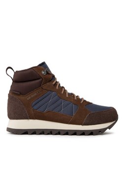 Merrell Trzewiki Alpine Sneaker Mid Plr Wp 2 J004295 Brązowy ze sklepu MODIVO w kategorii Buty zimowe męskie - zdjęcie 172355277