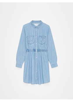 Mohito - Jeansowa sukienka mini - niebieski ze sklepu Mohito w kategorii Sukienki - zdjęcie 172355677