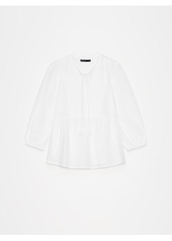 Mohito - Bawełniana bluzka - biały ze sklepu Mohito w kategorii Bluzki damskie - zdjęcie 172355769