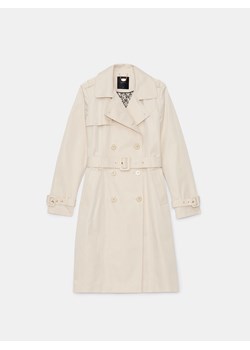 Mohito - Kremowy płaszcz typu trencz - kremowy ze sklepu Mohito w kategorii Płaszcze damskie - zdjęcie 172355868