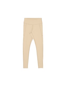 Cropp - Beżowe legginsy - beżowy ze sklepu Cropp w kategorii Spodnie damskie - zdjęcie 172356266