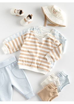 Reserved - Bluza oversize w paski - beżowy ze sklepu Reserved w kategorii Bluzy i swetry - zdjęcie 172357015