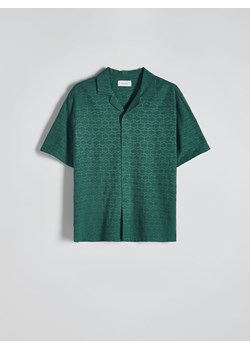 Reserved - Koszula comfort fit z wiskozą - morski ze sklepu Reserved w kategorii Koszule męskie - zdjęcie 172357346
