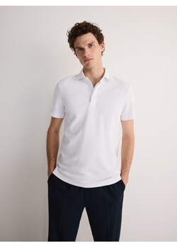 Reserved - Koszulka polo regular - biały ze sklepu Reserved w kategorii T-shirty męskie - zdjęcie 172357406