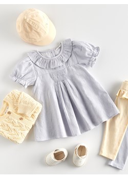 Reserved - Sukienka z falbankami - jasnoniebieski ze sklepu Reserved w kategorii Sukienki niemowlęce - zdjęcie 172357467