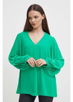 Joseph Ribkoff bluzka damska kolor zielony gładka 241173 ze sklepu ANSWEAR.com w kategorii Bluzki damskie - zdjęcie 172358216