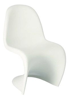 Designerskie krzesło białe - Dizzel ze sklepu Edinos.pl w kategorii Krzesła do biurka - zdjęcie 172359017
