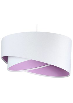 Biało-liliowa asymetryczna lampa wisząca - EX990-Rezi ze sklepu Edinos.pl w kategorii Lampy wiszące - zdjęcie 172359055