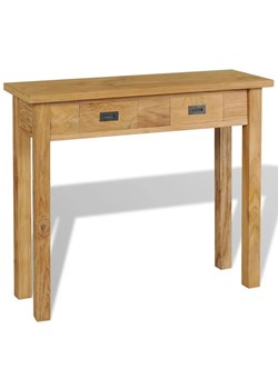 Drewniany stolik-konsola do przedpokoju - Tezo 3X ze sklepu Edinos.pl w kategorii Konsole - zdjęcie 172359176