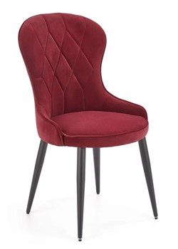 Zestaw bordowych krzeseł  typu ludwik 4 szt. - Kordo 4S ze sklepu Edinos.pl w kategorii Krzesła - zdjęcie 172359288