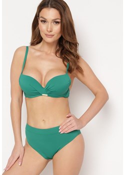 Zielone Bikini Dwuczęściowy z Push-Up i Klasyczne Figi Olubia ze sklepu Born2be Odzież w kategorii Stroje kąpielowe - zdjęcie 172360437