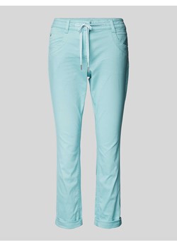 Spodnie o kroju slim fit z tunelem ze sklepu Peek&Cloppenburg  w kategorii Spodnie damskie - zdjęcie 172361219