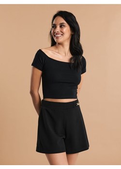 Sinsay - Koszulka z bawełny - czarny ze sklepu Sinsay w kategorii Bluzki damskie - zdjęcie 172363425