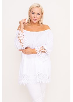 Biała Bluzka EMPERI ze sklepu TONO w kategorii Bluzki damskie - zdjęcie 172365895