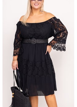 Czarna Sukienka koronkowa GESTIA ze sklepu TONO w kategorii Sukienki - zdjęcie 172365948