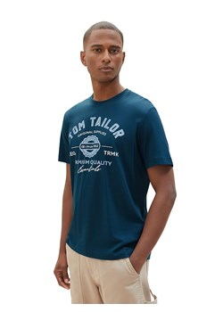 Tom Tailor Koszulka w kolorze morskim ze sklepu Limango Polska w kategorii T-shirty męskie - zdjęcie 172367486