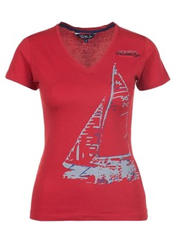 Peak Mountain Koszulka &quot;Adrio&quot; w kolorze czerwonym ze sklepu Limango Polska w kategorii Bluzki damskie - zdjęcie 172369377