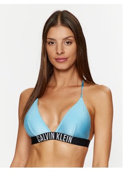Calvin Klein Swimwear Góra od bikini KW0KW01967 Błękitny ze sklepu MODIVO w kategorii Stroje kąpielowe - zdjęcie 172370498